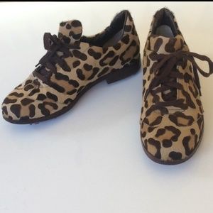 Unutzer Leopard Italian leather golf shoes 8